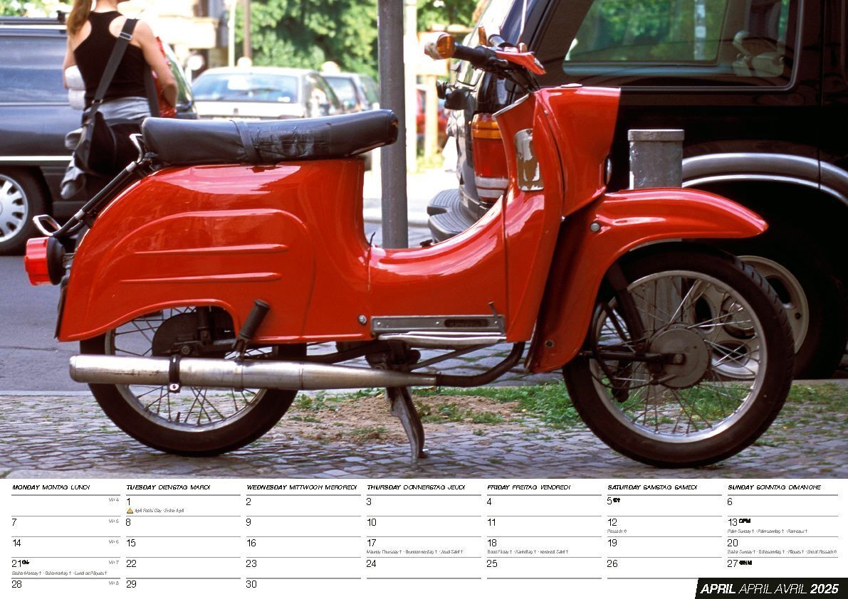 Bild: 9798893610840 | Simson Kleinkrafträder Kalender 2025 | Die DDR Legende | Kalender