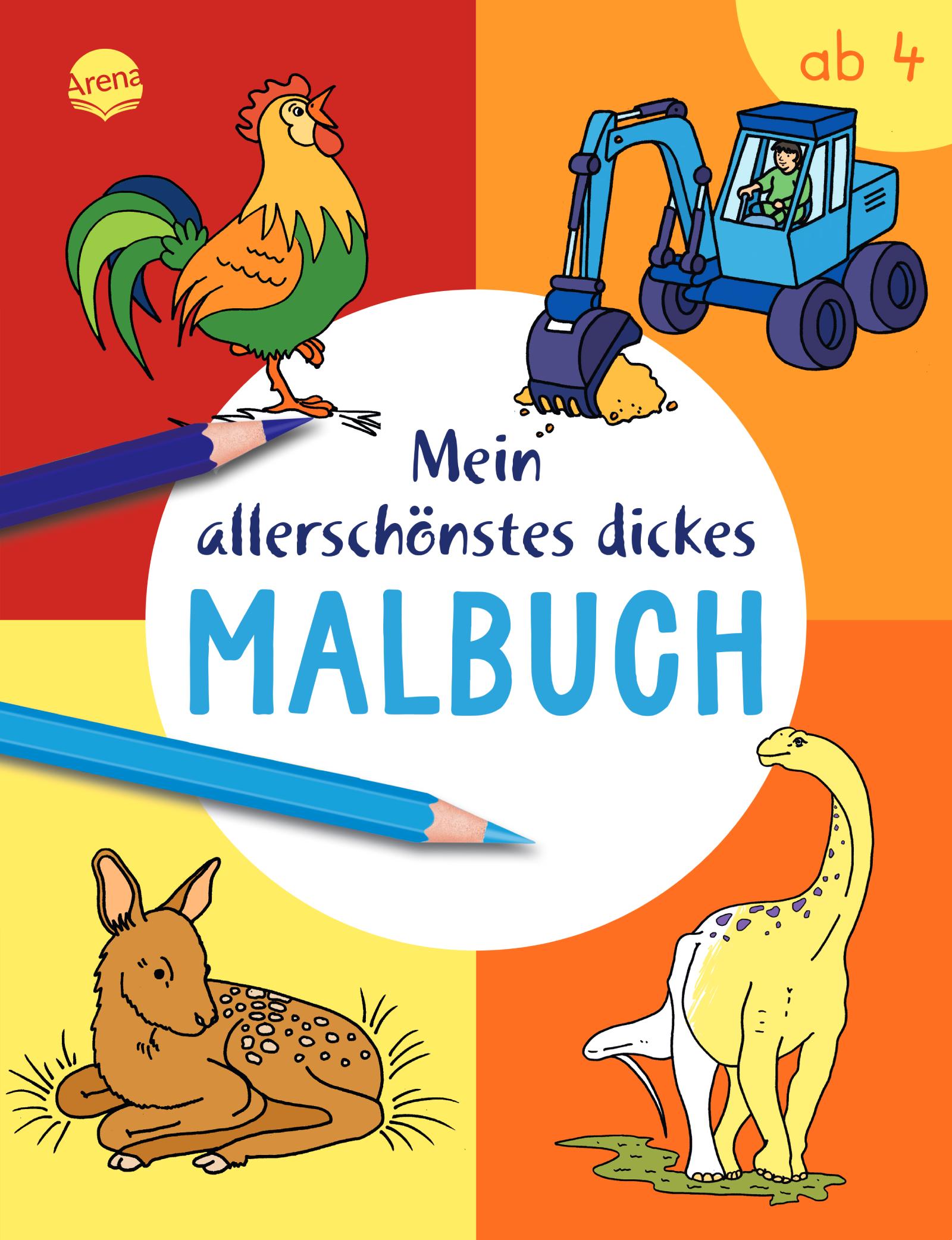 Cover: 9783401720388 | Mein allerschönstes dickes Malbuch | Birgitta Nicolas | Taschenbuch