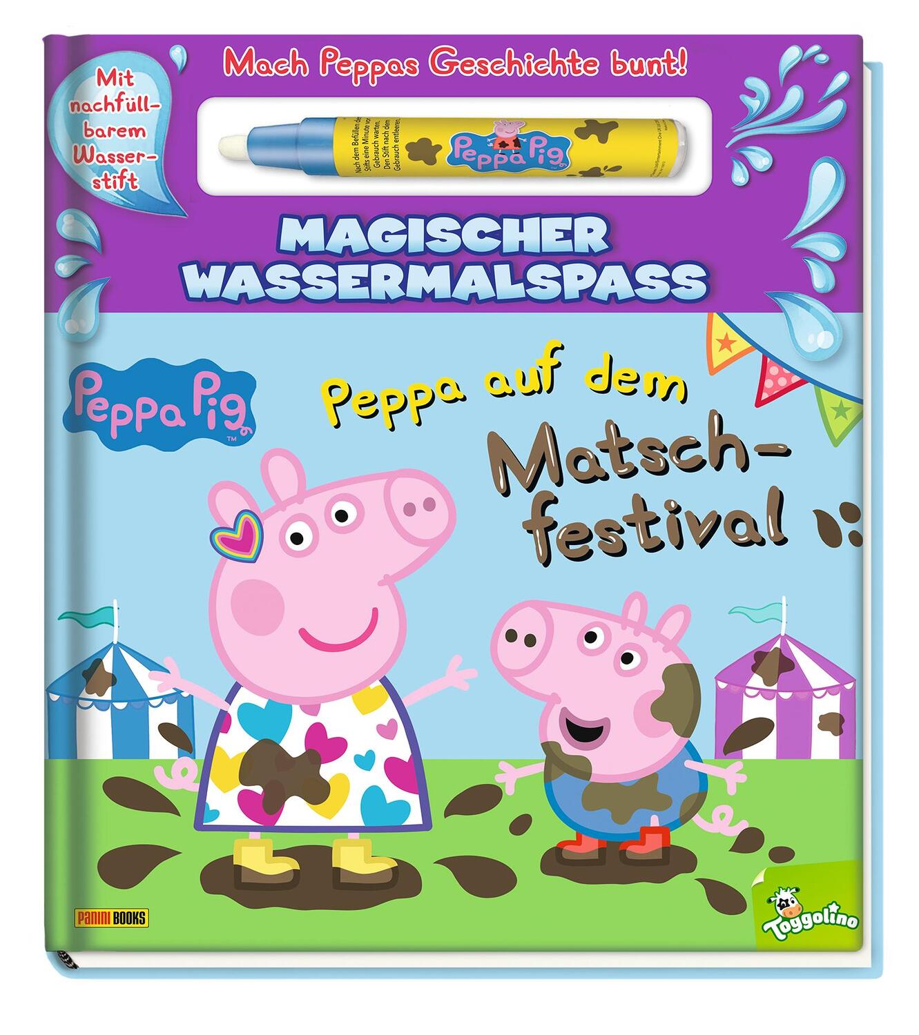 Cover: 9783833245220 | Peppa Pig: Peppa auf dem Matschfestival - Magischer Wassermalspaß