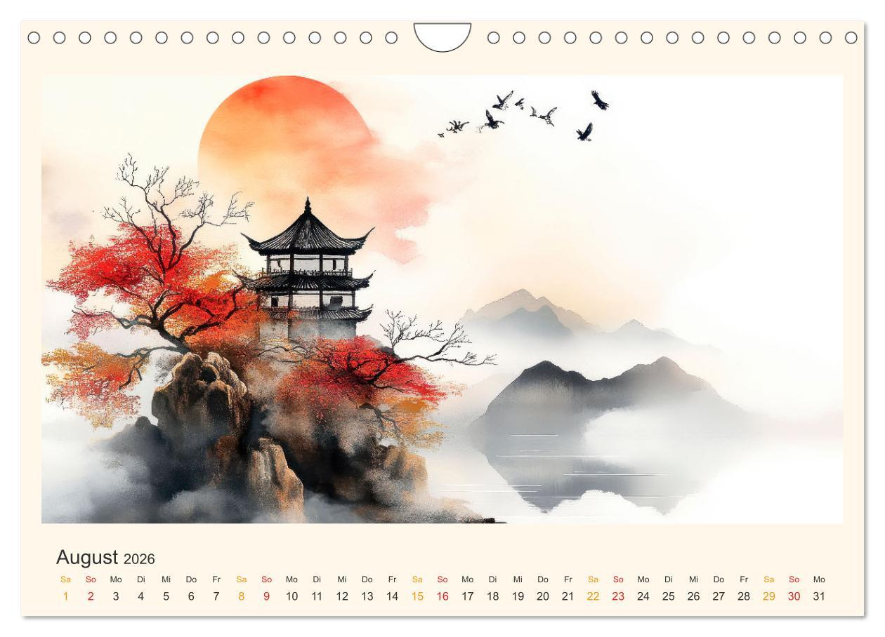 Bild: 9783457251249 | Japan - die Farben der Tradition (Wandkalender 2026 DIN A4 quer),...