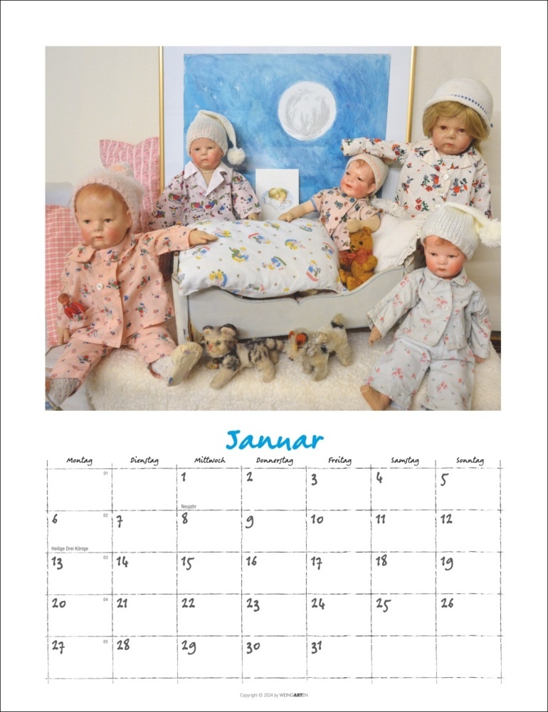 Bild: 9783839900499 | Käthe Kruse Puppen Kalender 2025 | Anita van Ooyen | Kalender | 14 S.