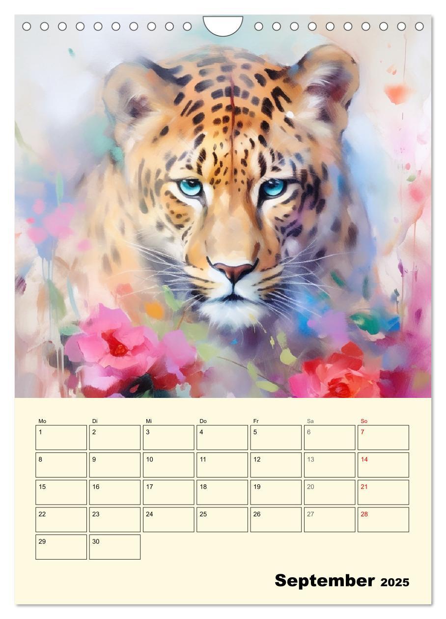 Bild: 9783435865208 | Raubkatzen. Zauberhafte Aquarelle (Wandkalender 2025 DIN A4 hoch),...