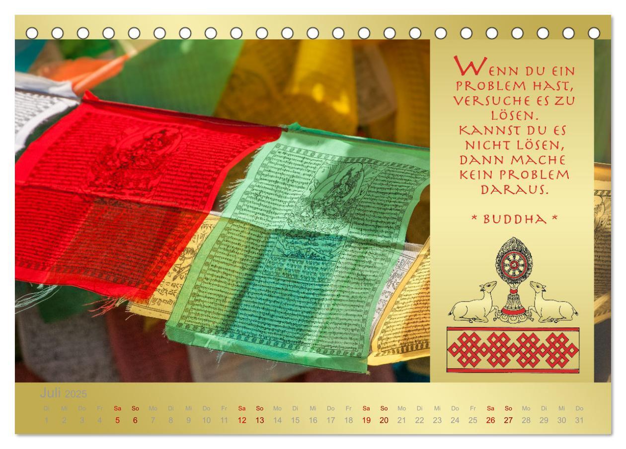 Bild: 9783435085194 | BUDDHA IM GLÜCK - Buddhistische Weisheiten (Tischkalender 2025 DIN...