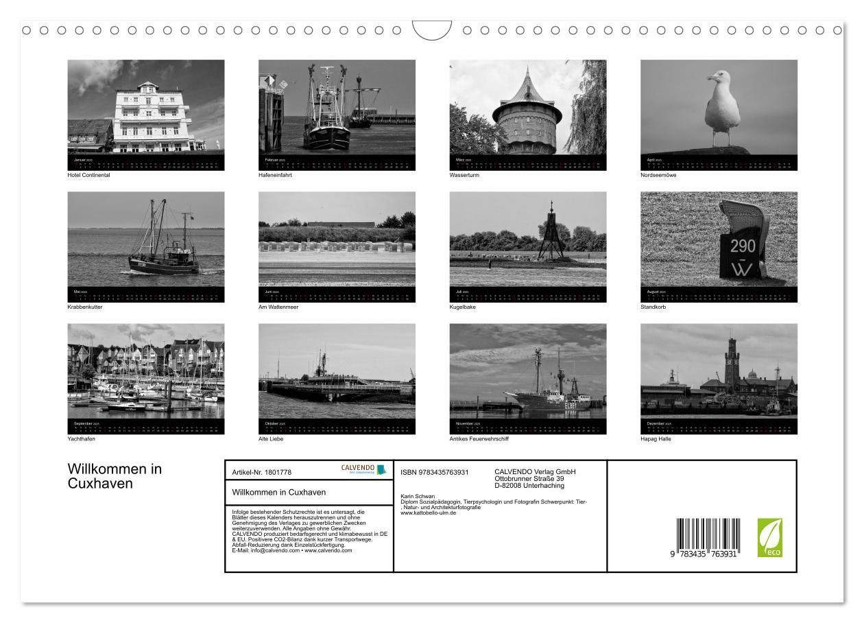 Bild: 9783435763931 | Willkommen in Cuxhaven (Wandkalender 2025 DIN A3 quer), CALVENDO...