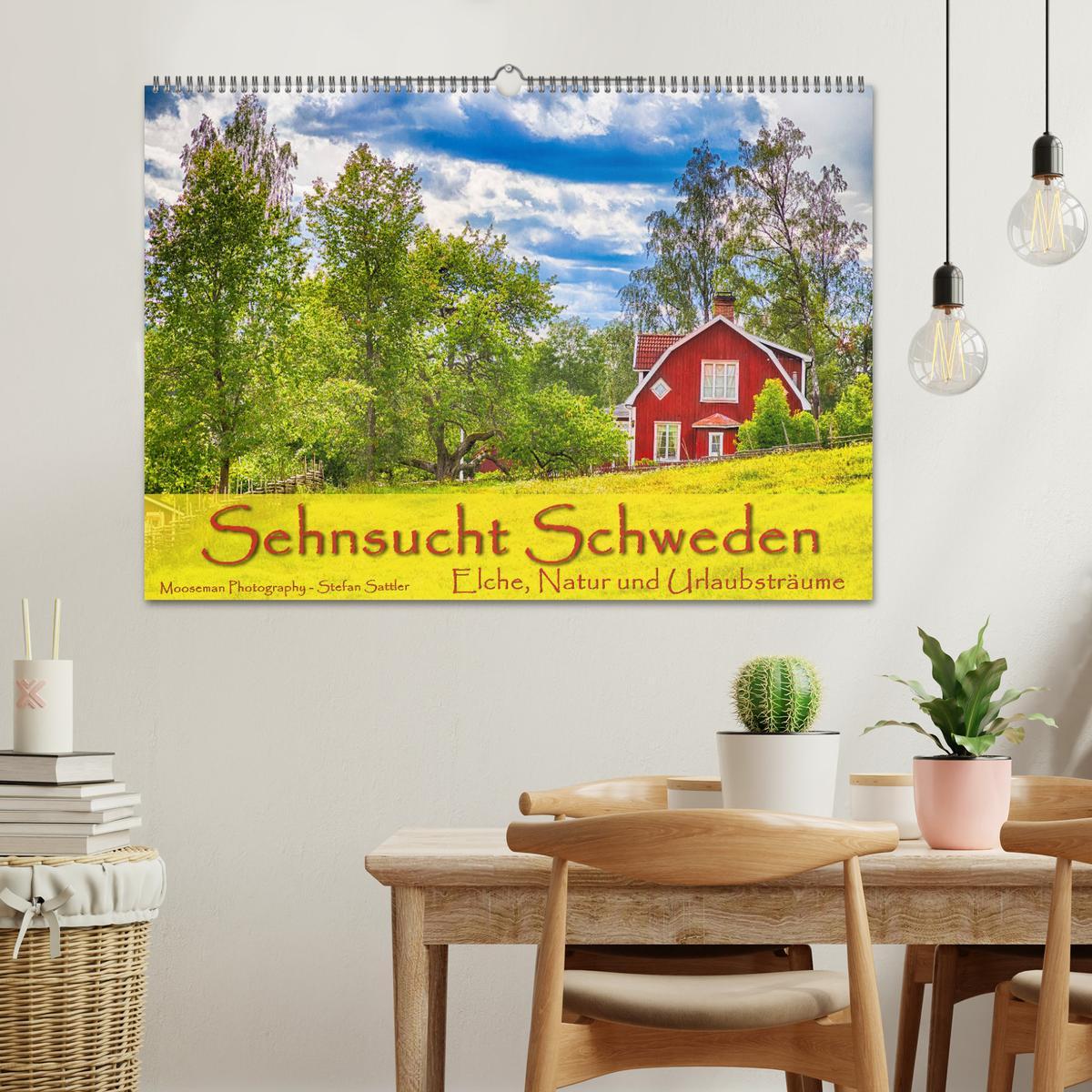 Bild: 9783435335534 | Sehnsucht Schweden - Elche, Natur und Urlaubsträume (Wandkalender...