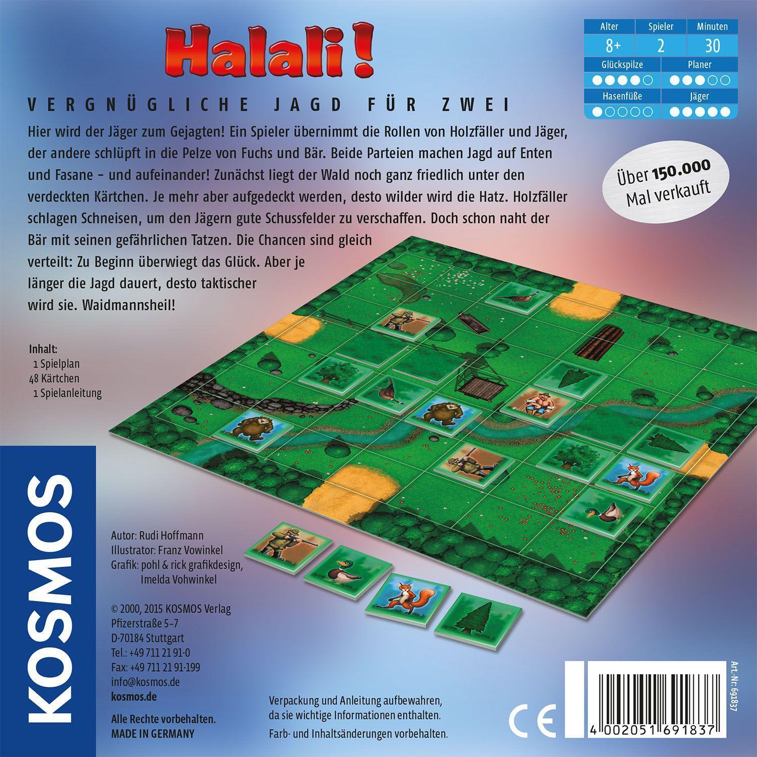 Bild: 4002051691837 | Halali! | Klassiker für 2 Spieler | Rudi Hoffmann | Spiel | Deutsch