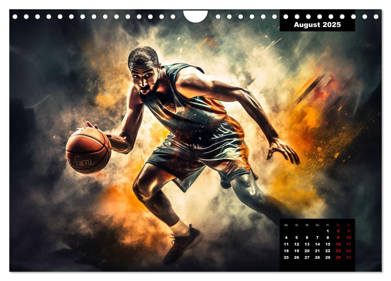 Bild: 9783383866999 | Faszination Basketball (Wandkalender 2025 DIN A4 quer), CALVENDO...