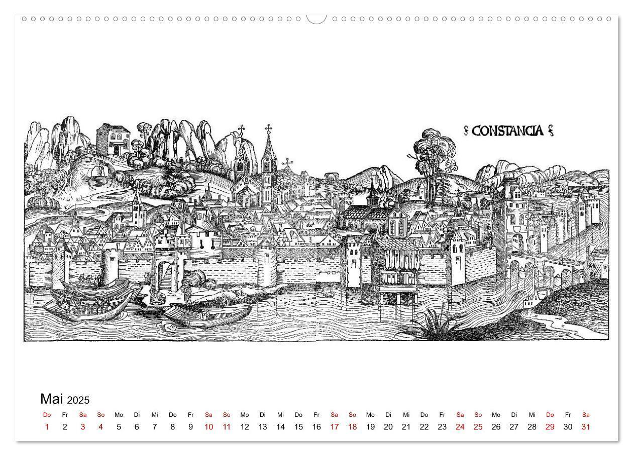 Bild: 9783435306480 | Schedelsche Weltchronik Deutsche Städte 1493 (Wandkalender 2025 DIN...