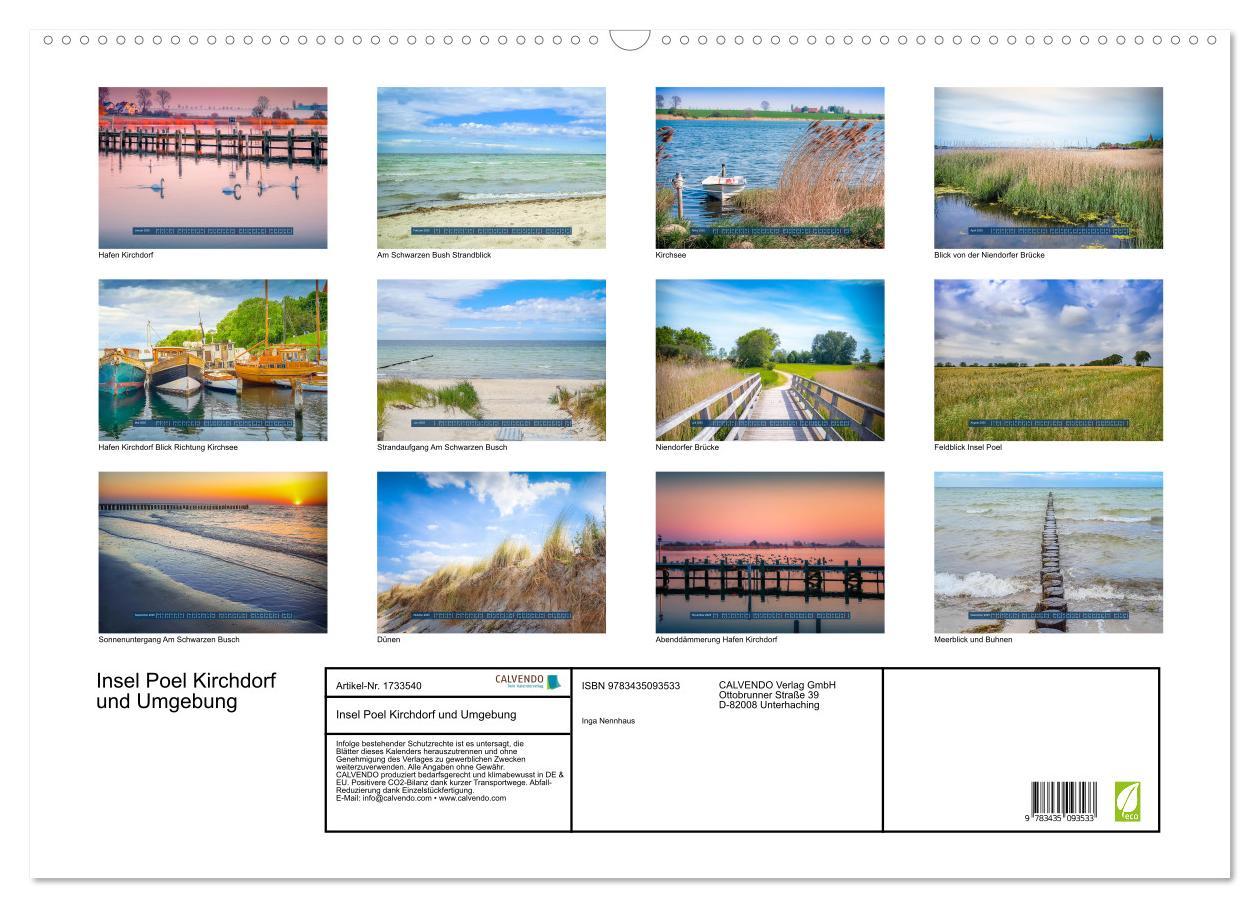 Bild: 9783435093533 | Insel Poel Kirchdorf und Umgebung (Wandkalender 2025 DIN A2 quer),...