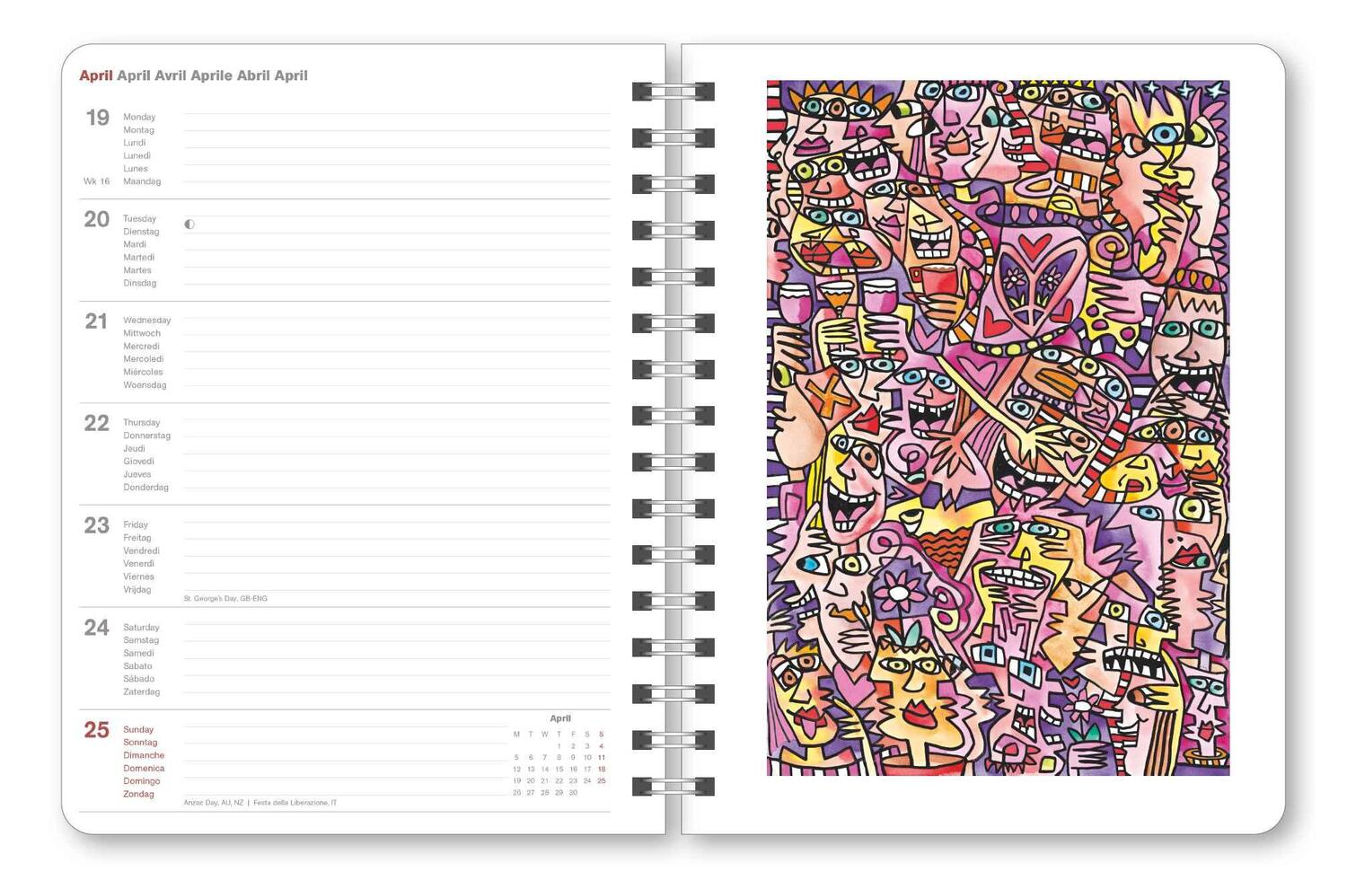 Bild: 4002725994769 | James Rizzi 2025 - Diary - Buchkalender - Taschenkalender -...