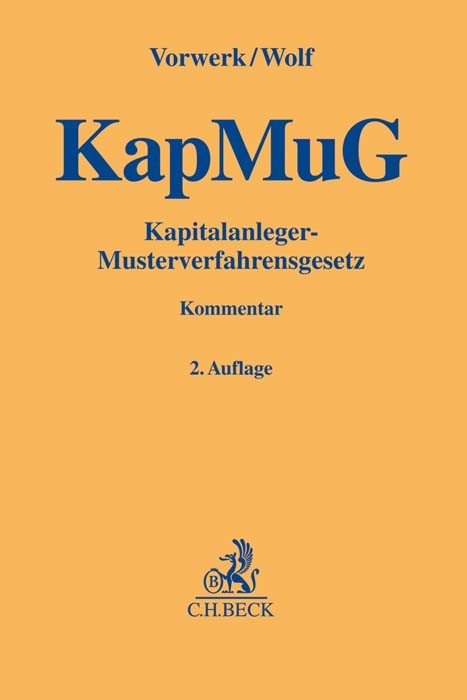 Cover: 9783406679957 | Kapitalanleger-Musterverfahrensgesetz (KapMuG) | Volkert Vorwerk