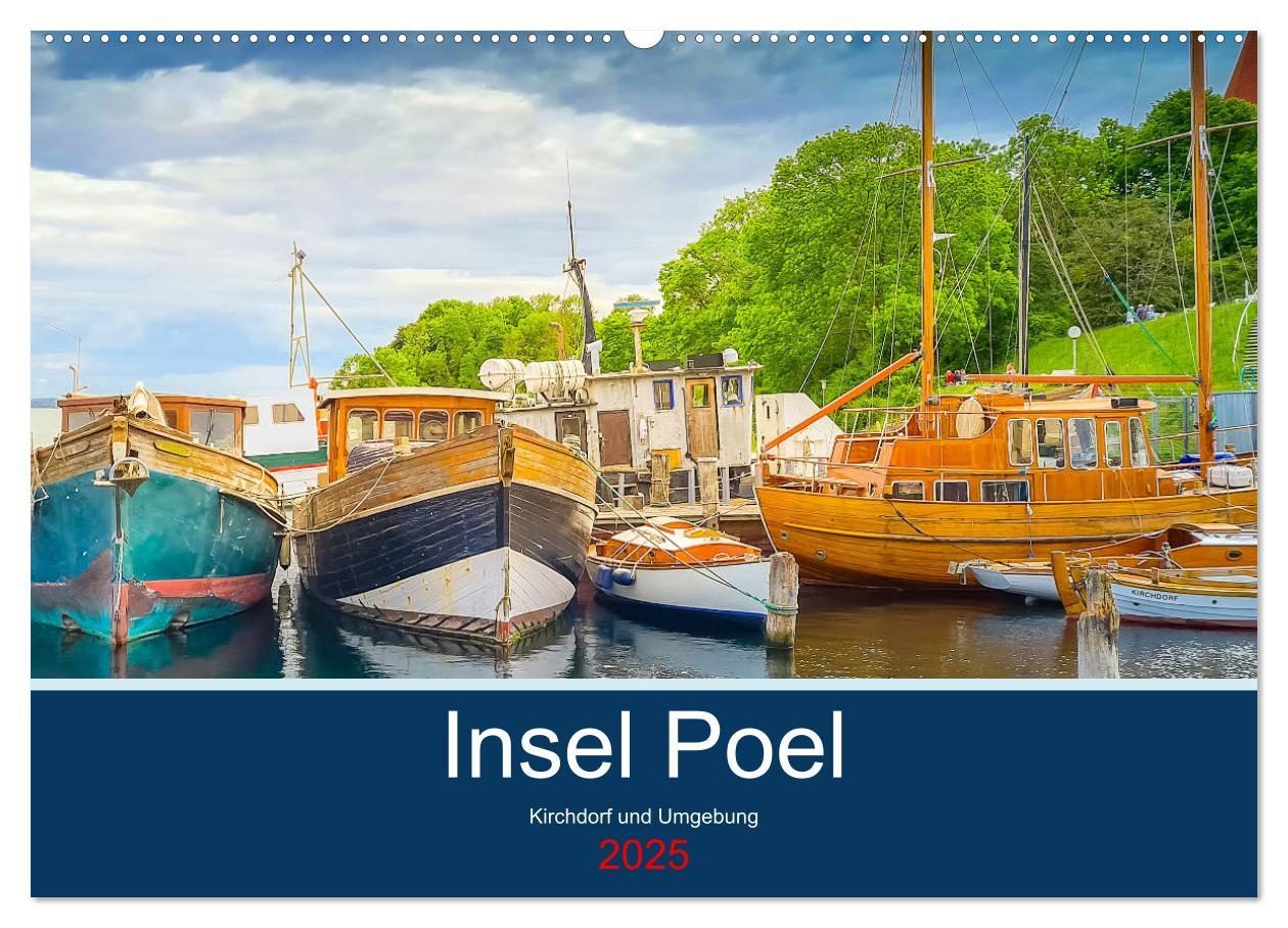 Cover: 9783435093533 | Insel Poel Kirchdorf und Umgebung (Wandkalender 2025 DIN A2 quer),...