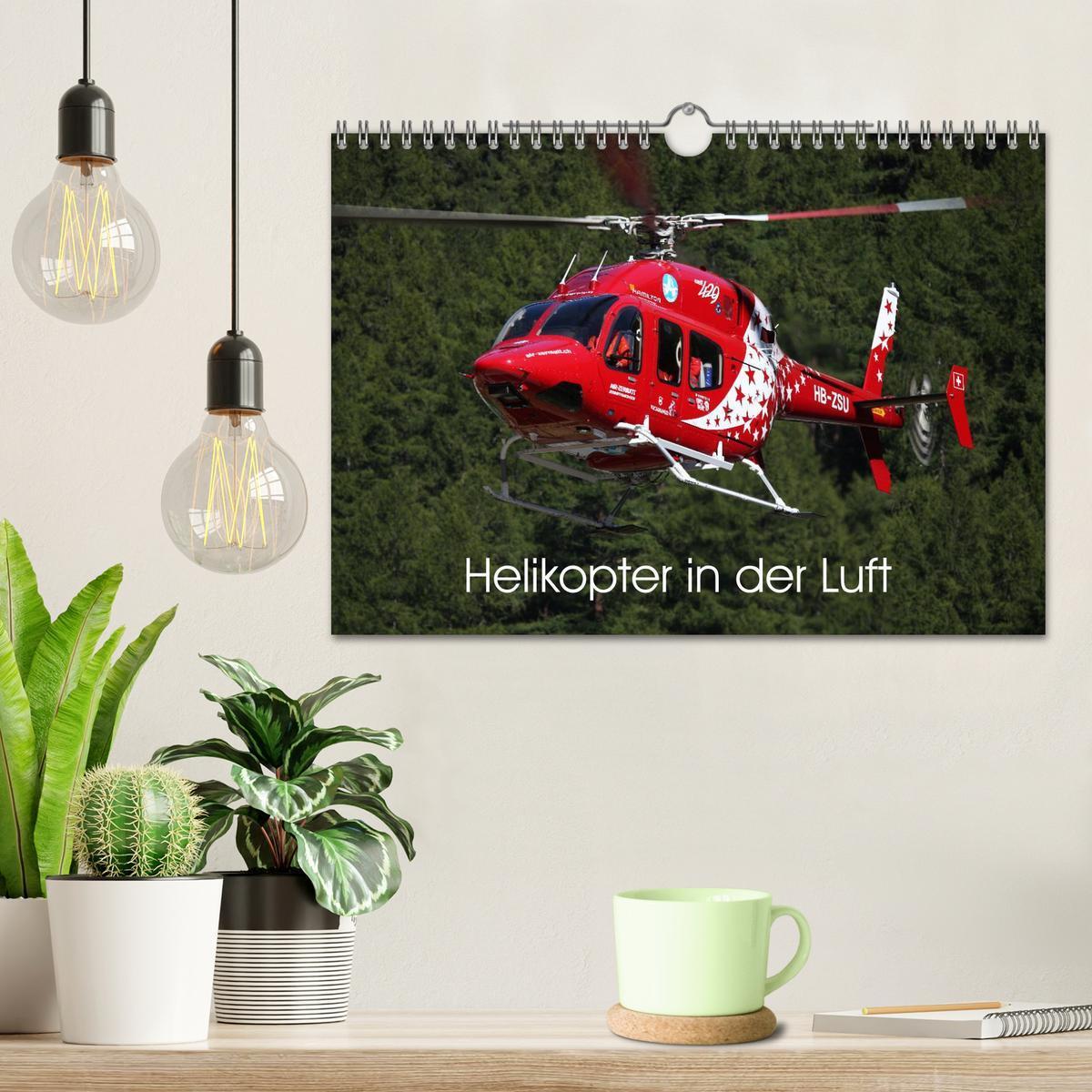 Bild: 9783435635399 | Helikopter in der Luft (Wandkalender 2025 DIN A4 quer), CALVENDO...