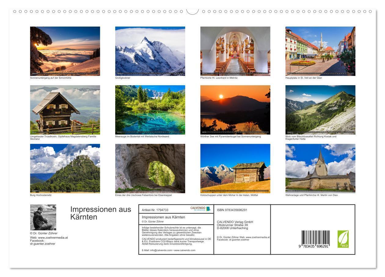 Bild: 9783435696291 | Impressionen aus Kärnten (hochwertiger Premium Wandkalender 2025...