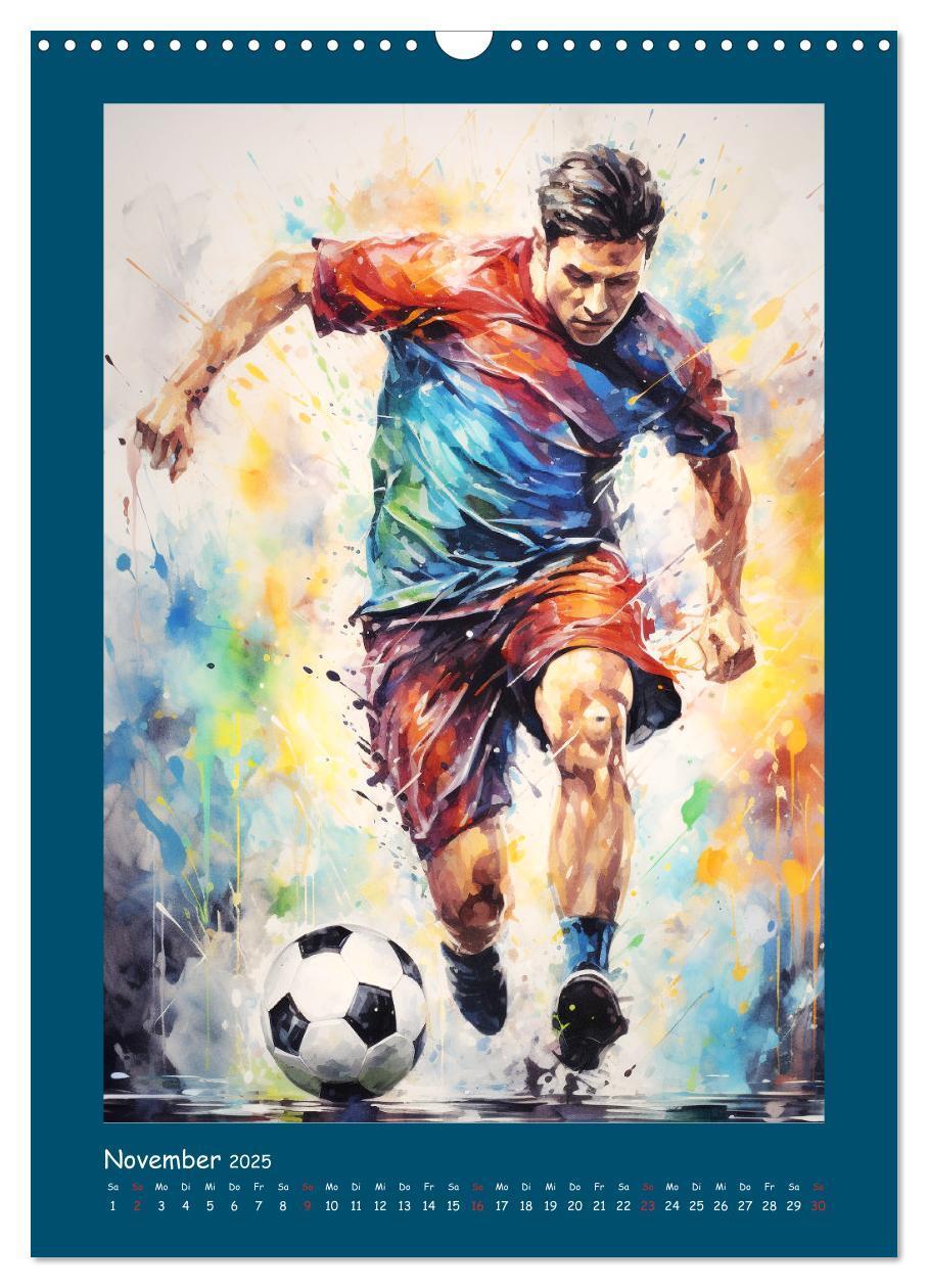 Bild: 9783383806889 | Leidenschaft Fussball. Stadionstimmung im Aquarellstil...