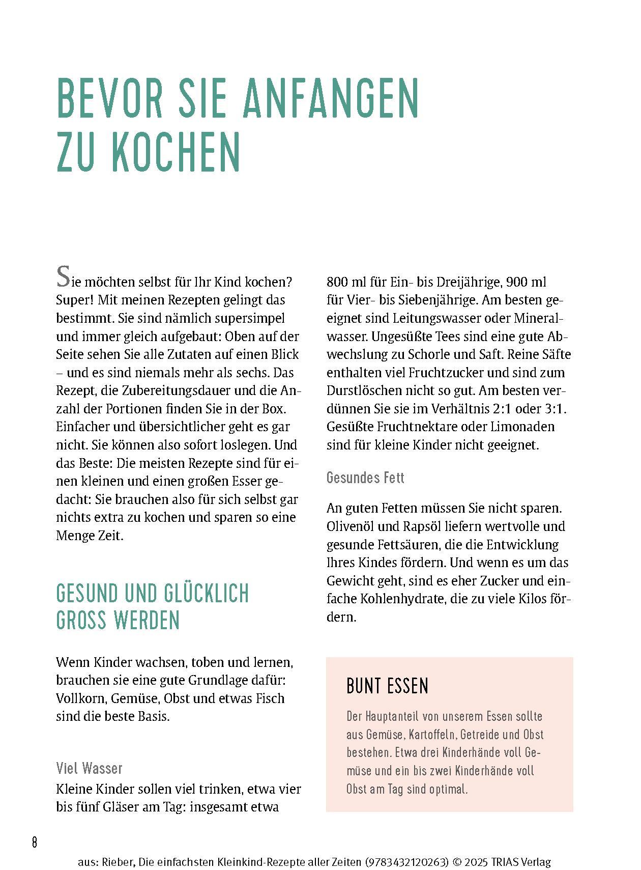 Bild: 9783432120263 | Die einfachsten Kleinkind-Rezepte aller Zeiten | Dunja Rieber | Buch