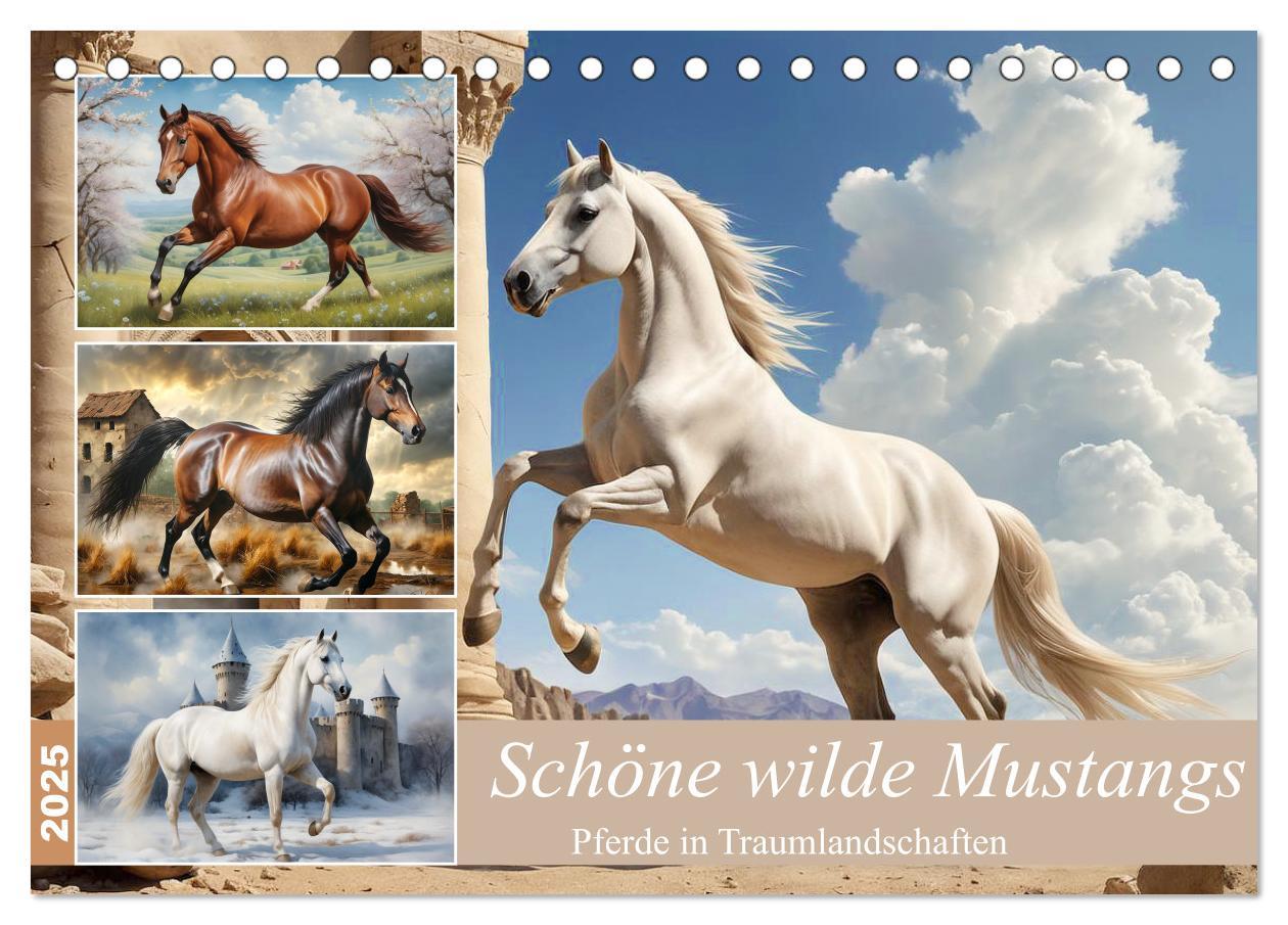 Cover: 9783457171042 | Schöne wilde Mustangs (Tischkalender 2025 DIN A5 quer), CALVENDO...