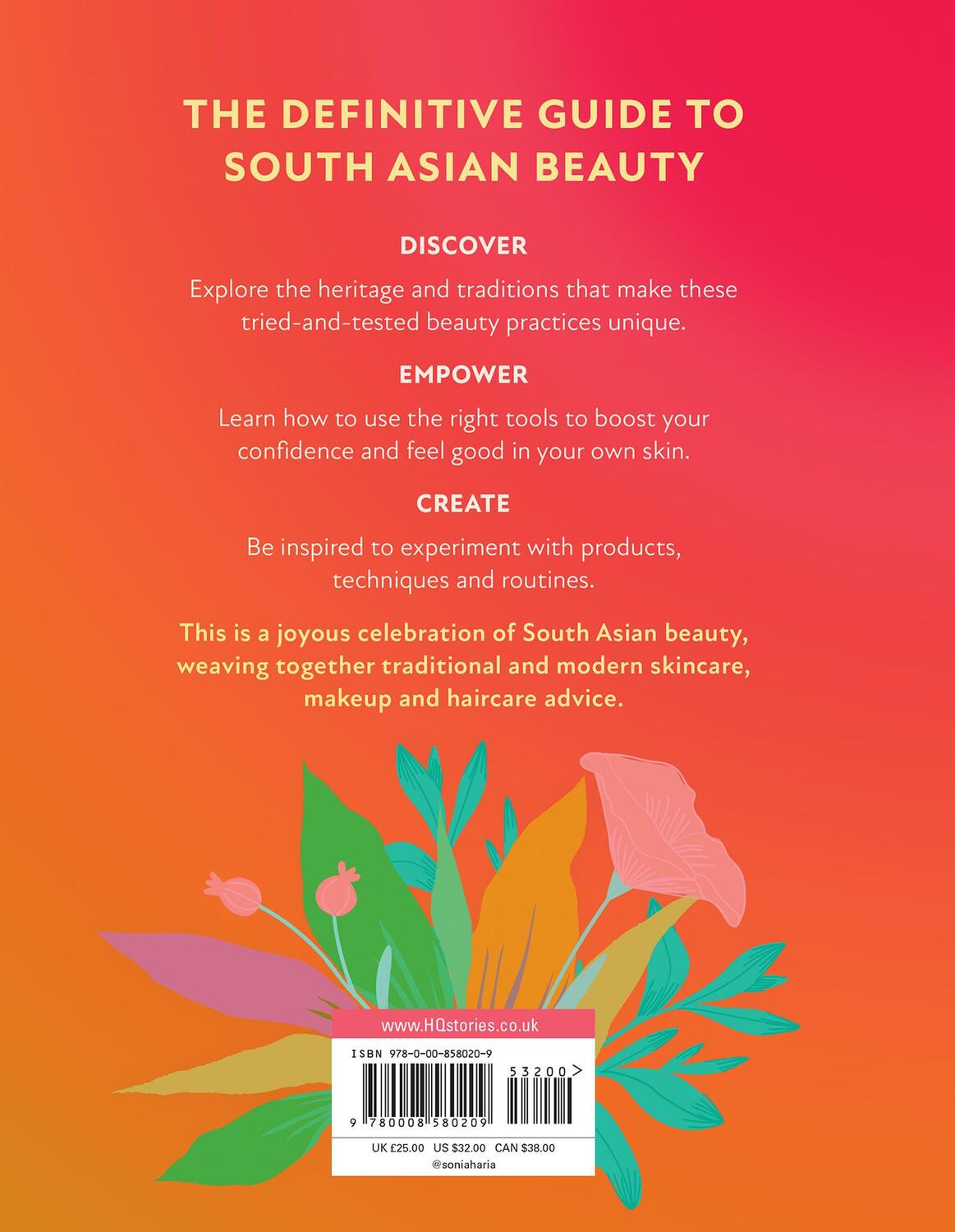 Rückseite: 9780008580209 | South Asian Beauty | Sonia Haria | Buch | Gebunden | Englisch | 2024