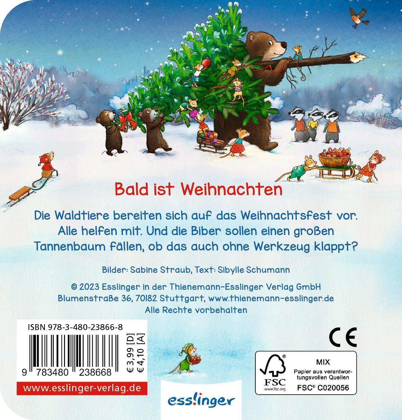 Rückseite: 9783480238668 | Fröhliche Weihnachten | Kleines Wimmelbuch für Kinder ab 2 Jahren