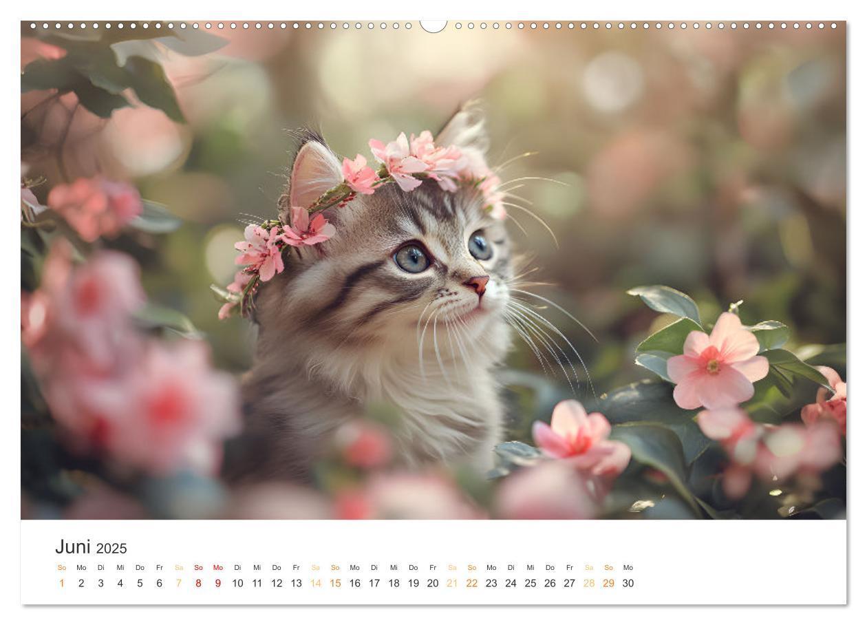 Bild: 9783457208014 | Zauberhafte Katzenbabys (Wandkalender 2025 DIN A2 quer), CALVENDO...