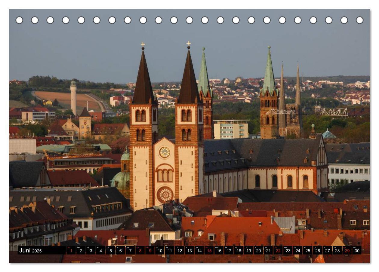 Bild: 9783435653607 | Würzburg am Abend (Tischkalender 2025 DIN A5 quer), CALVENDO...