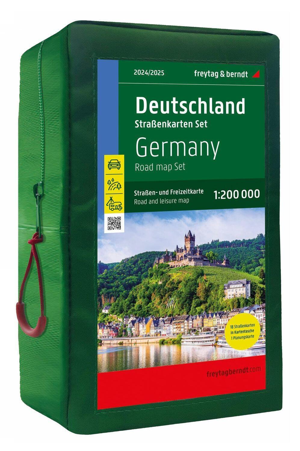 Cover: 9783707922097 | Deutschland, Straßenkarten-Set 1:200.000, 2024/2025, freytag &amp; berndt