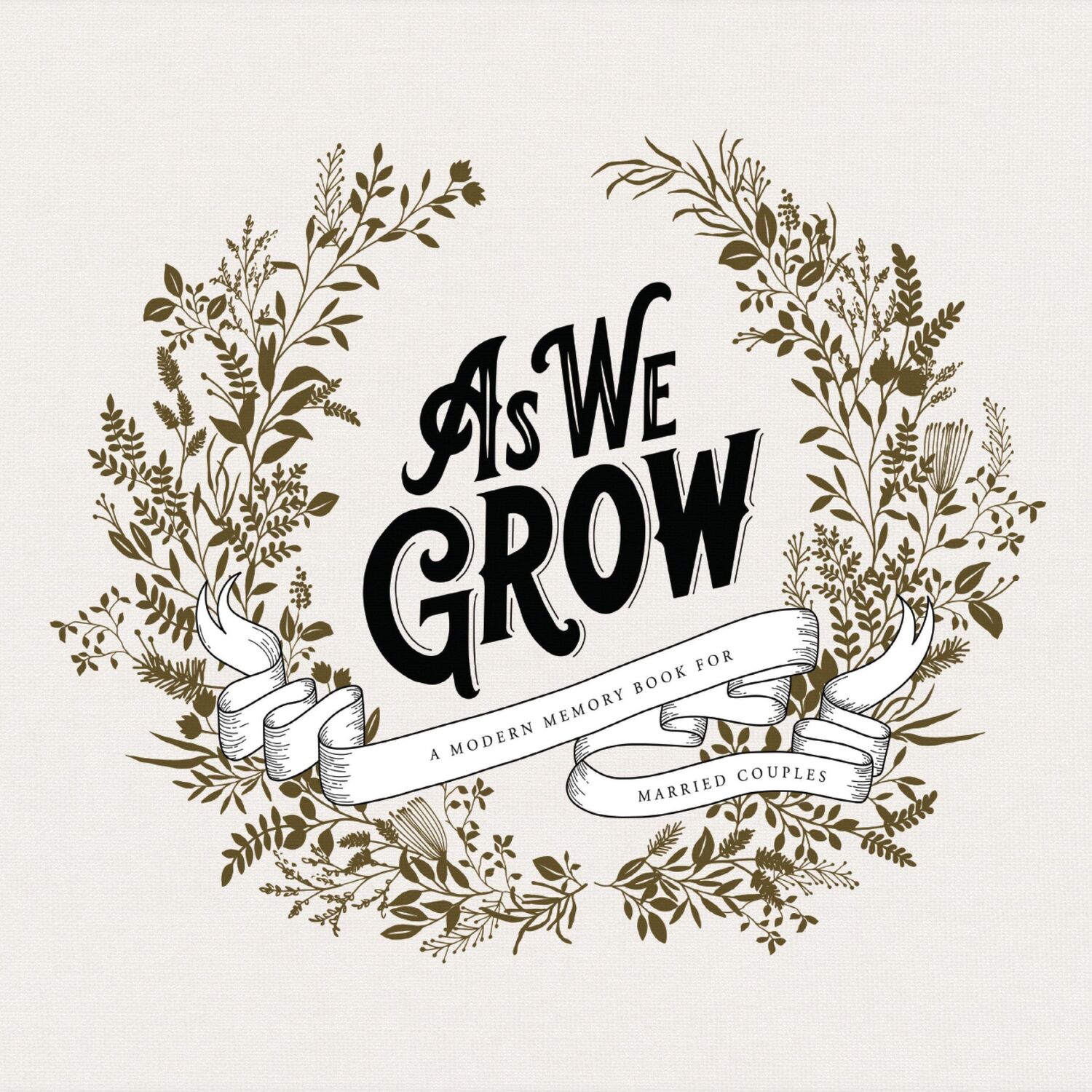 Cover: 9781944515843 | As We Grow: A Modern Memory Book for Married Couples | Korie Herold