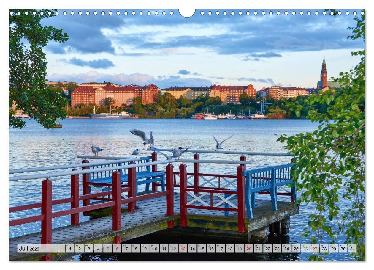 Bild: 9783435500994 | Stockholm an Mittsommer (Wandkalender 2025 DIN A3 quer), CALVENDO...