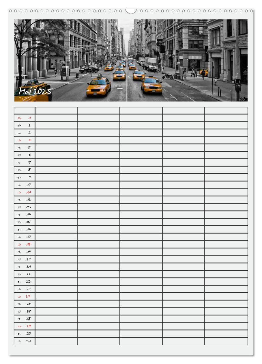 Bild: 9783457078457 | NEW YORK CITY Teamplaner (Wandkalender 2025 DIN A2 hoch), CALVENDO...