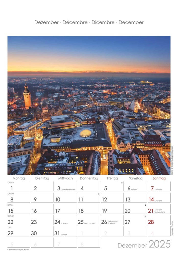 Bild: 4251732341206 | Alpha Edition - Sachsen 2025 Bildkalender, 23,7x34cm, Wandkalender...