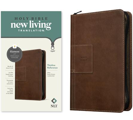 Cover: 9781496466181 | NLT Thinline Reference Zipper Bible, Filament Enabled (Leatherlike,...