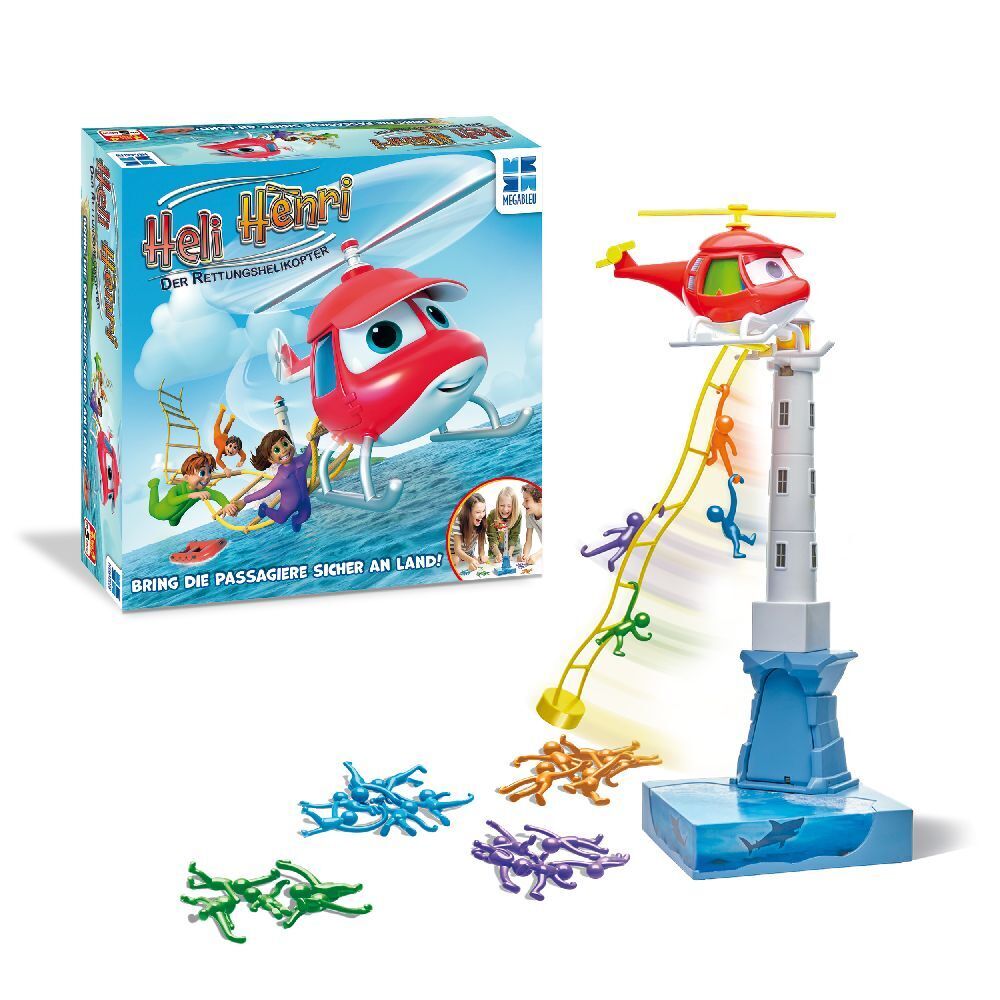 Bild: 3760046784766 | Heli Henri - Der Rettungshelikopter | Megableu | Spiel | Karton | 2023