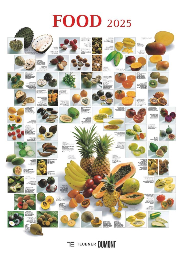 Cover: 4250809652887 | DUMONT - Food 2025 Posterkalender, 50x70cm, Bildkalender mit kurzen...