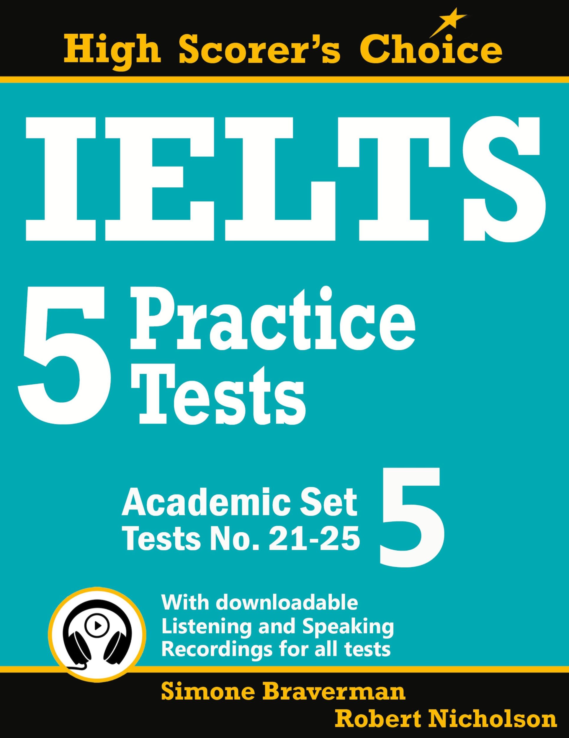 Cover: 9780648000068 | IELTS 5 Practice Tests, Academic Set 5 | Tests No. 21-25 | Taschenbuch