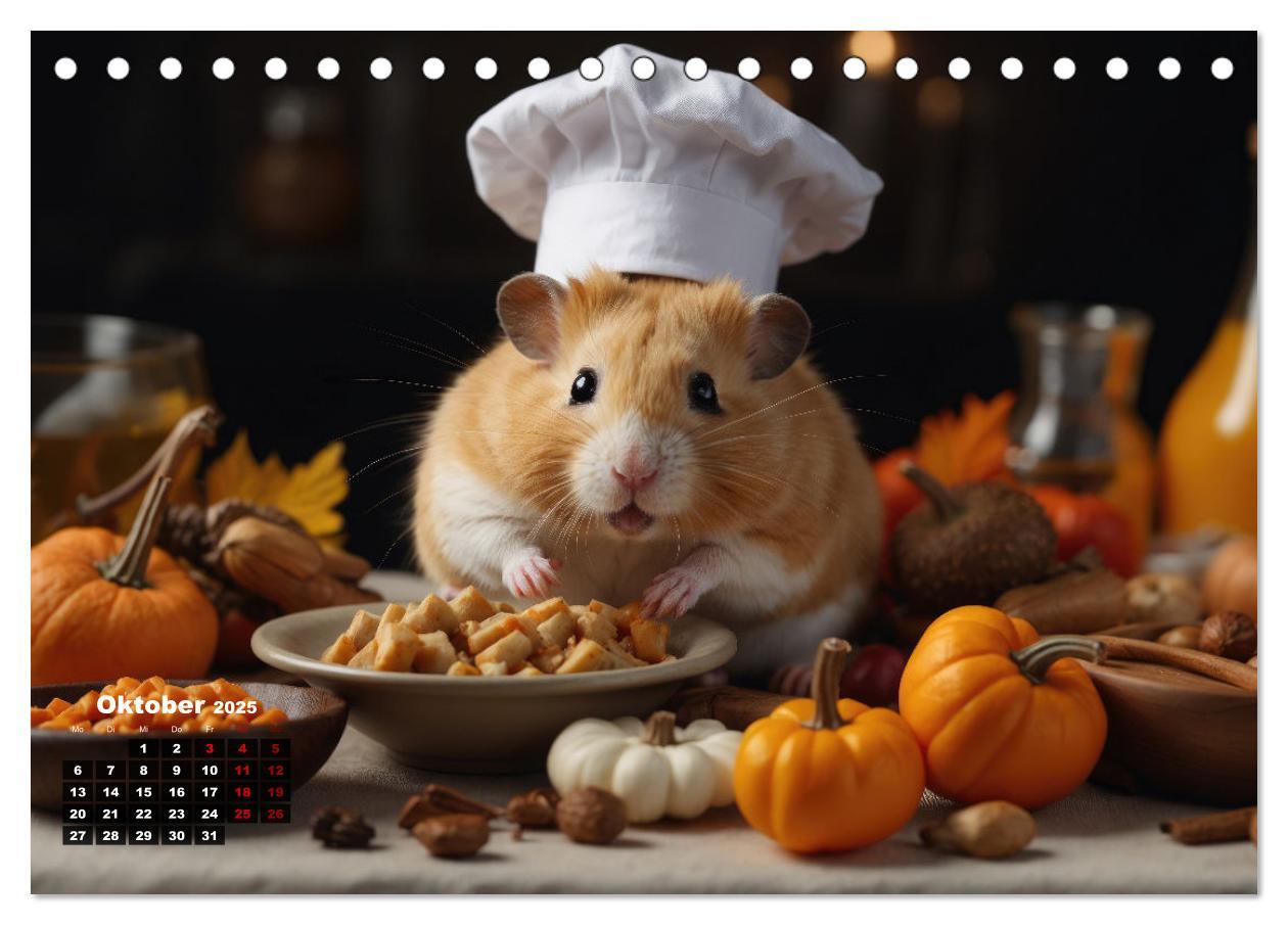 Bild: 9783383840357 | Hamstertage (Tischkalender 2025 DIN A5 quer), CALVENDO Monatskalender