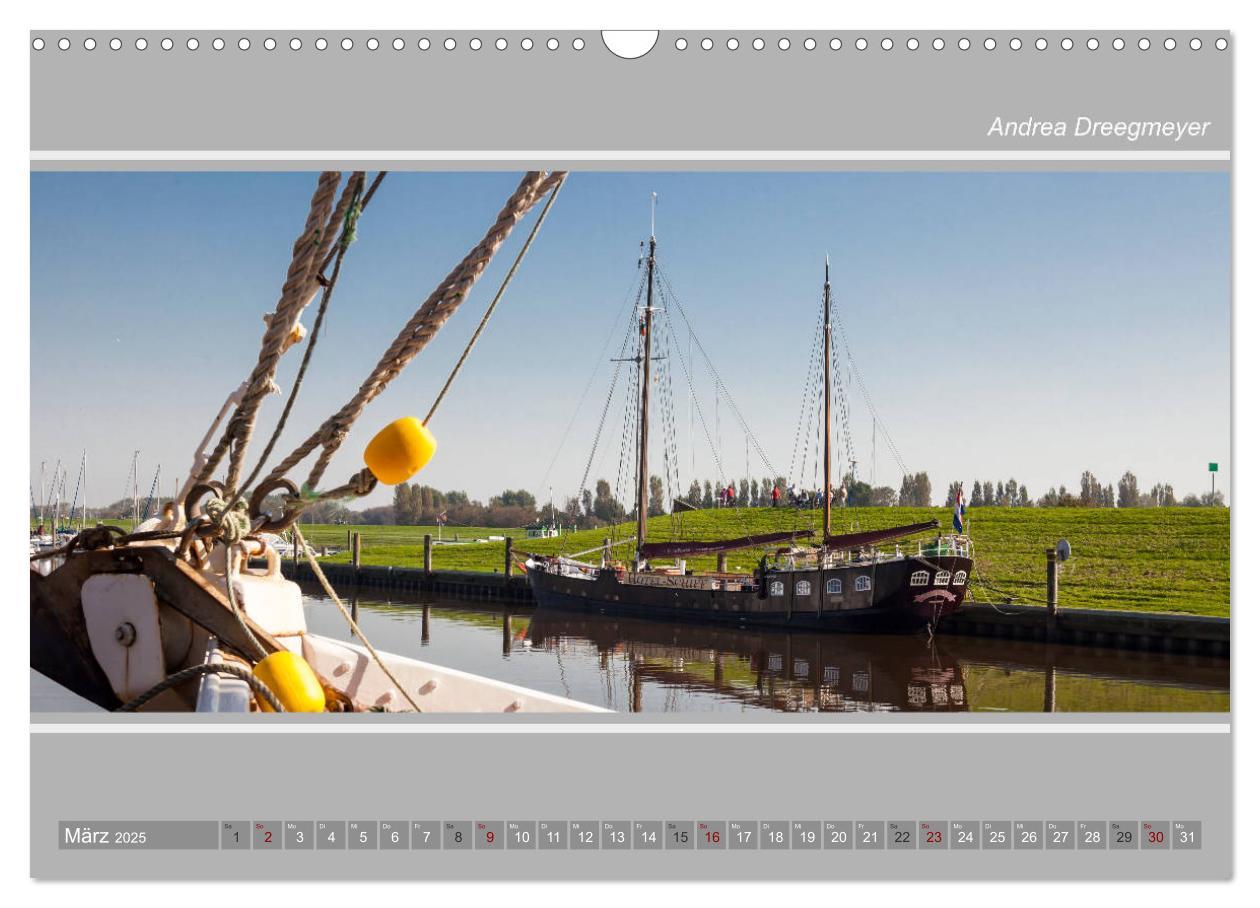 Bild: 9783435417216 | Greetsiel-Panorama (Wandkalender 2025 DIN A3 quer), CALVENDO...