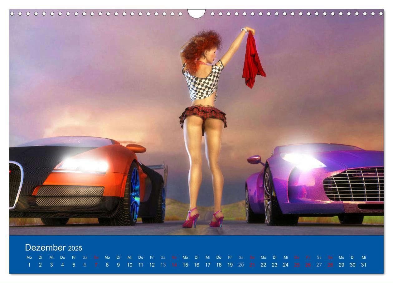 Bild: 9783435064113 | Freche Frauen und heiße Kisten (Wandkalender 2025 DIN A3 quer),...