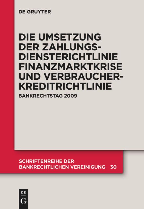 Cover: 9783899497557 | Die zivilrechtliche Umsetzung der Zahlungsdiensterichtlinie | Buch