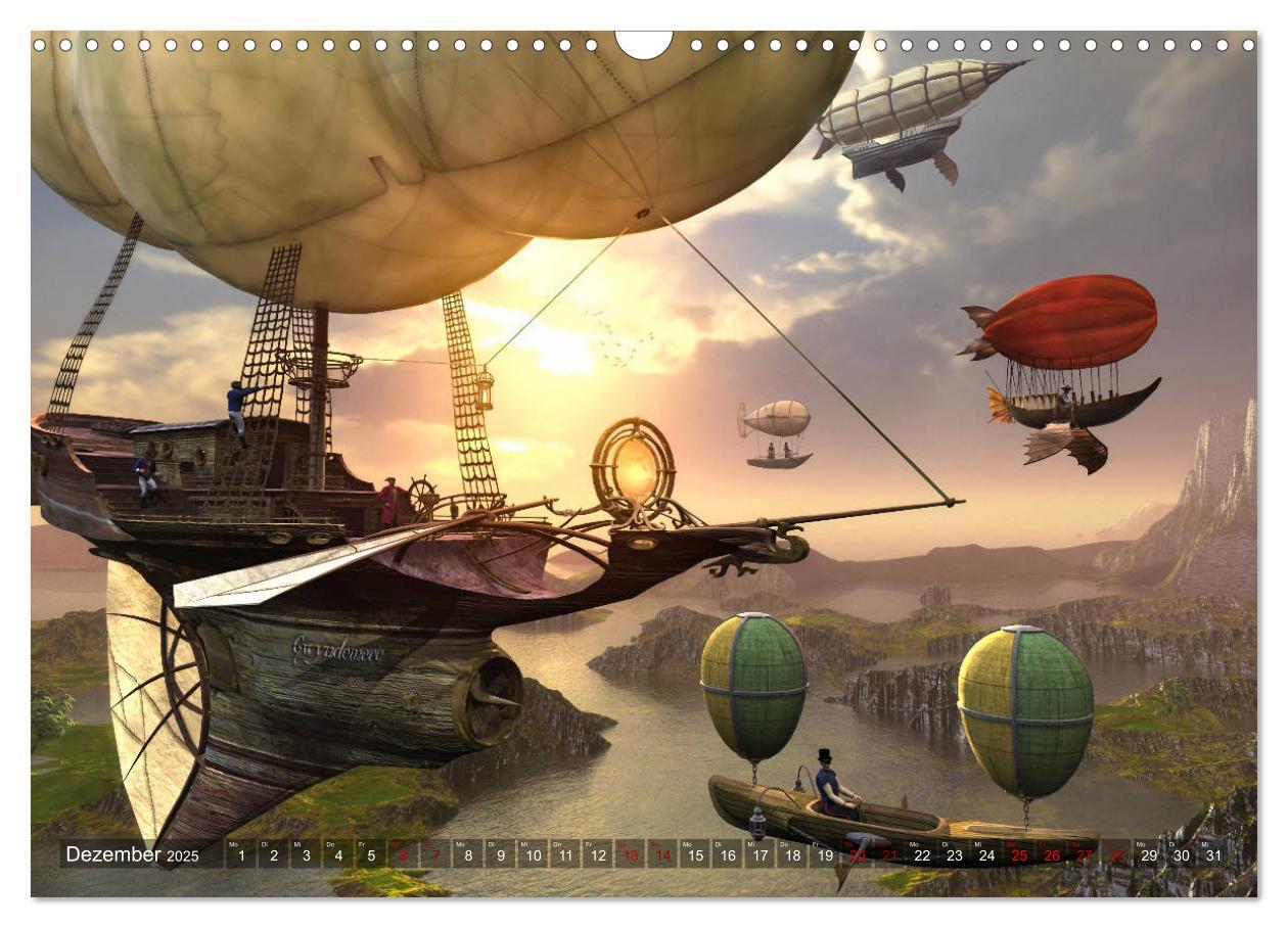 Bild: 9783435202782 | Steampunk Träume (Wandkalender 2025 DIN A3 quer), CALVENDO...