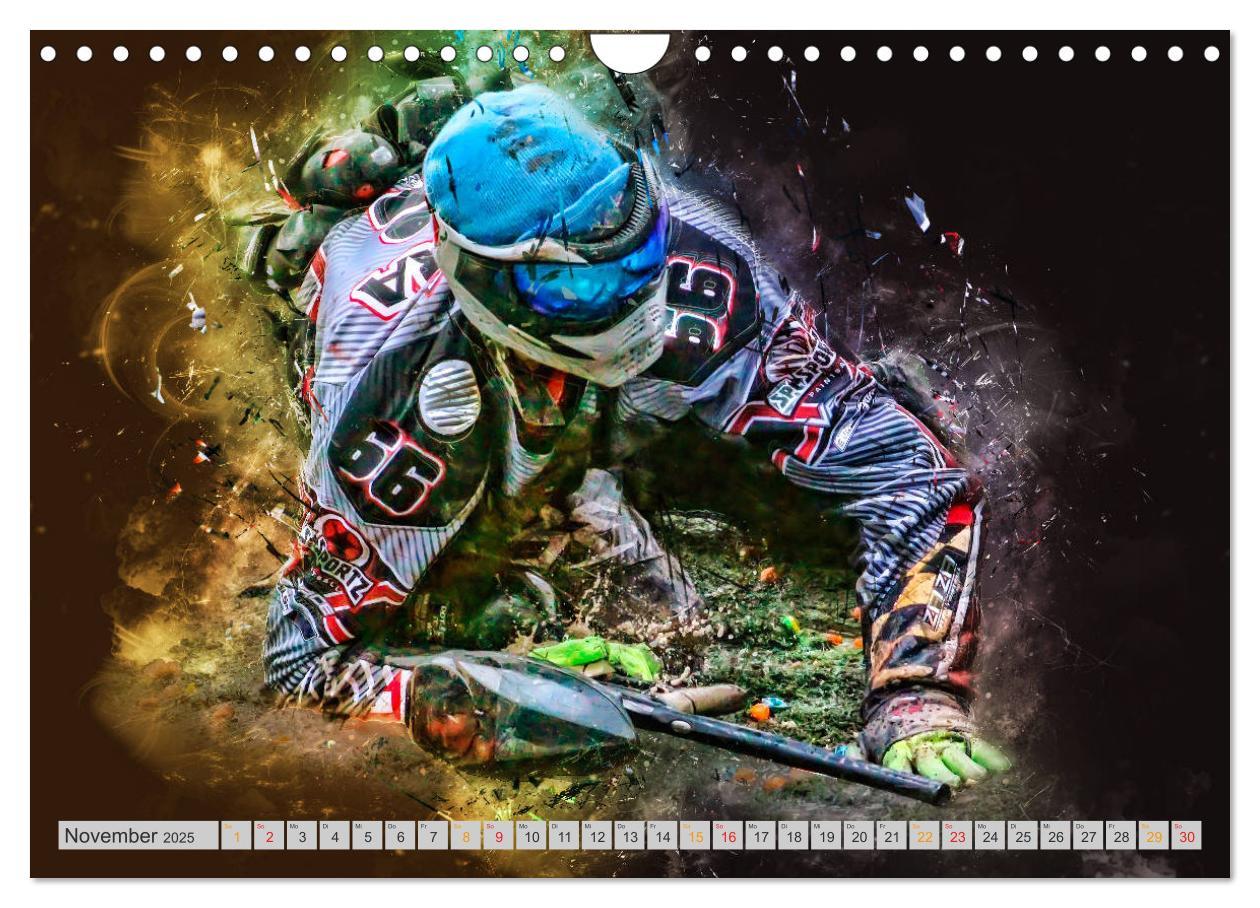 Bild: 9783435387878 | Paintball - extrem cool (Wandkalender 2025 DIN A4 quer), CALVENDO...