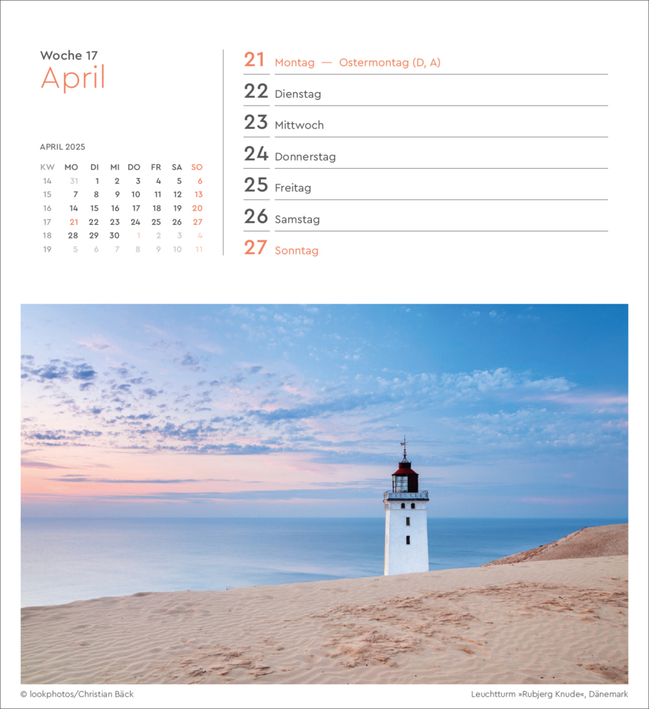 Bild: 9783965913899 | Nordseeküste - KUNTH Postkartenkalender 2025 | Kalender | 53 S. | 2025