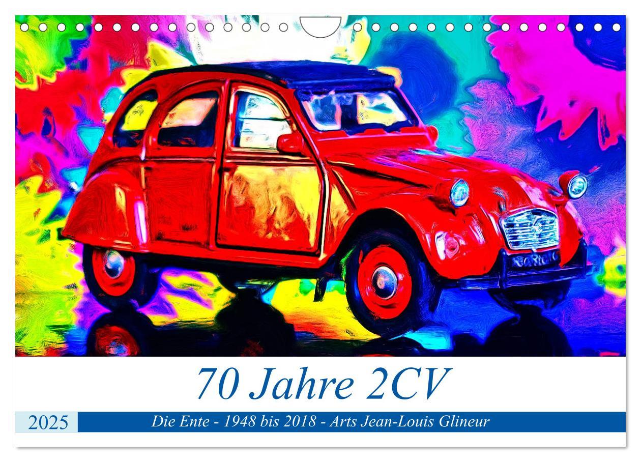 Cover: 9783435281763 | 70 Jahre 2CV (Wandkalender 2025 DIN A4 quer), CALVENDO Monatskalender