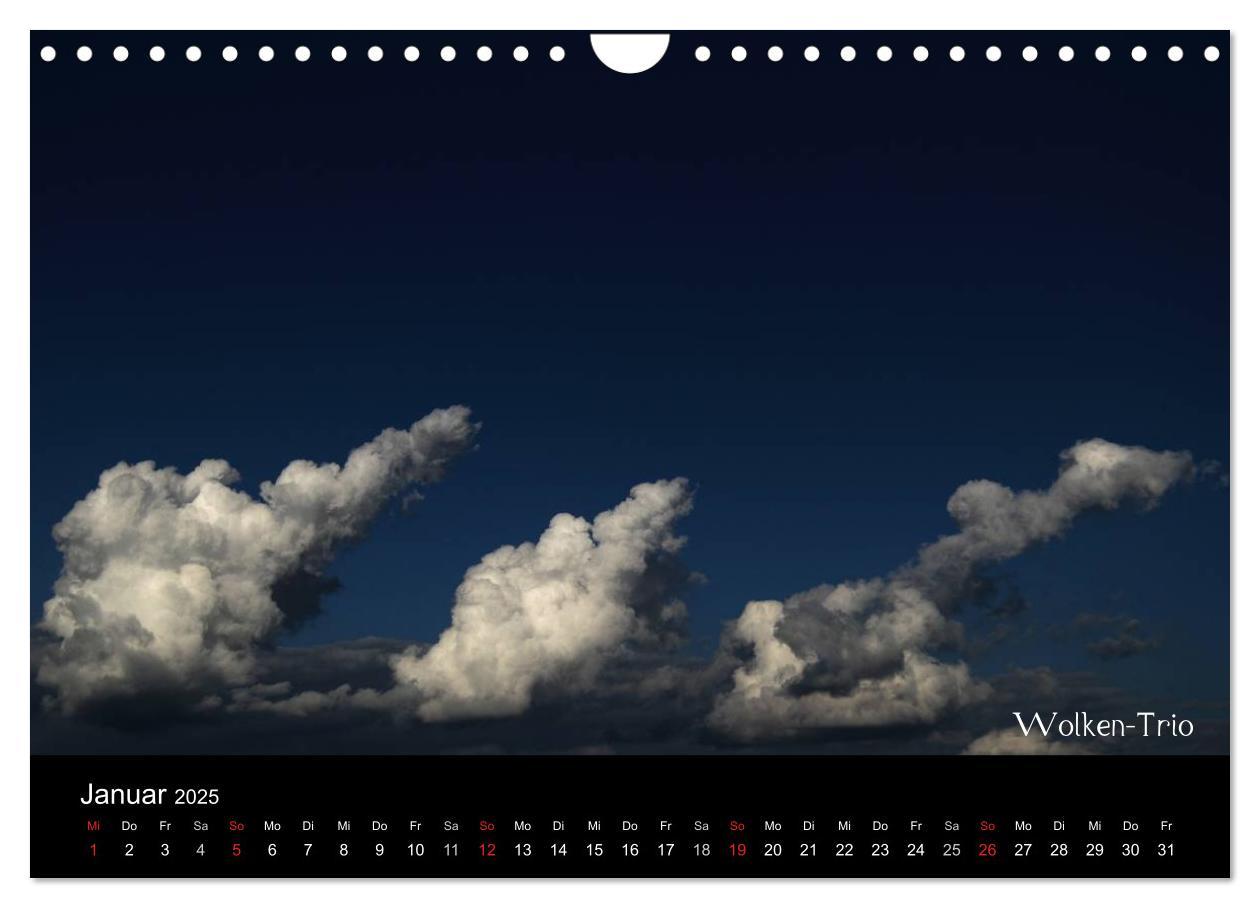 Bild: 9783435799503 | Wolken-Kunstwerke (Wandkalender 2025 DIN A4 quer), CALVENDO...