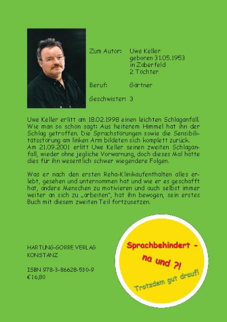 Rückseite: 9783866285309 | Plötzlich sprachlos | Uwe Keller | Taschenbuch | 156 S. | Deutsch