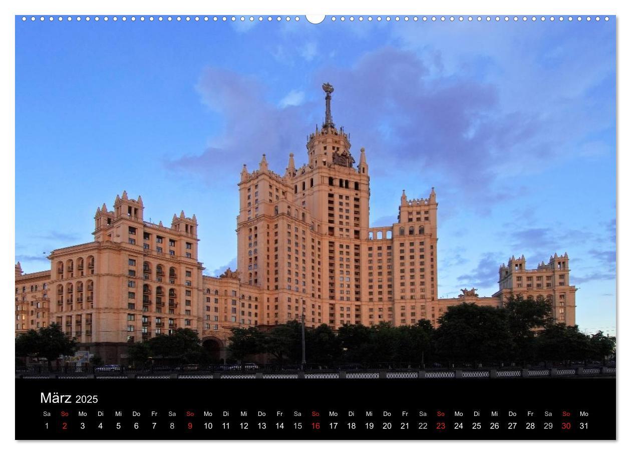 Bild: 9783435683659 | Moskau (Wandkalender 2025 DIN A2 quer), CALVENDO Monatskalender | 2025