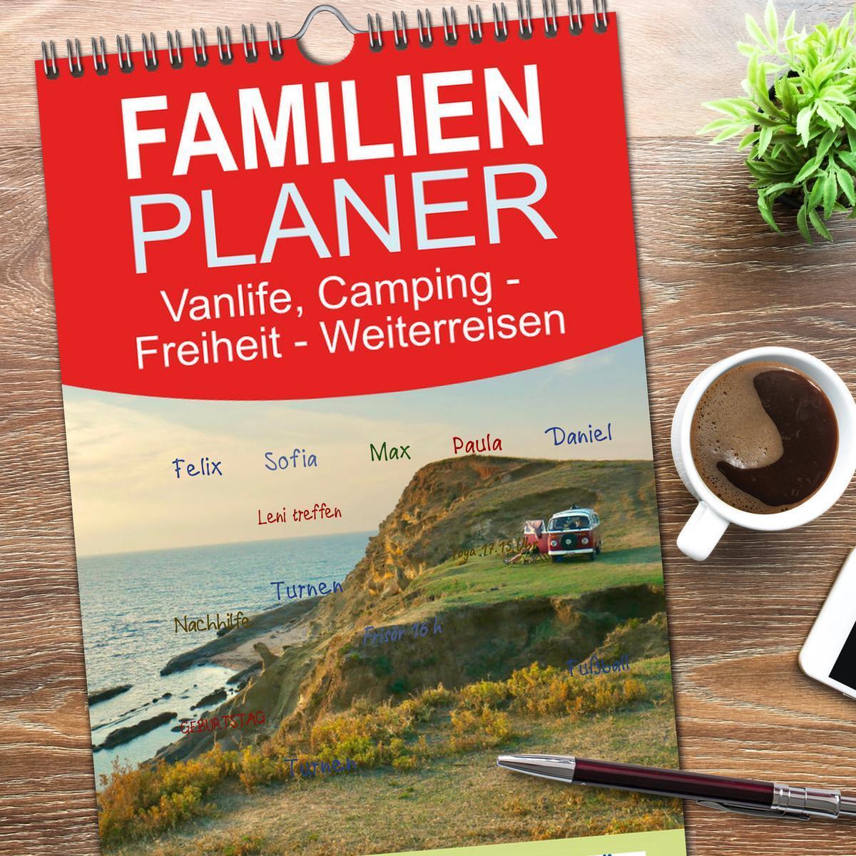 Bild: 9783457099667 | Familienplaner 2025 - Vanlife, Camping - Freiheit - Weiterreisen...