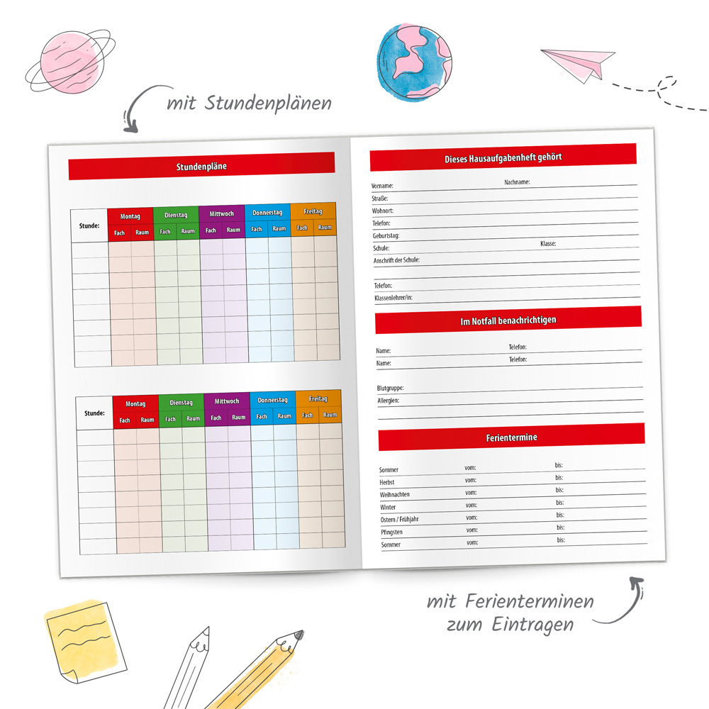 Bild: 4251901508195 | Trötsch Hausaufgabenheft Grundschule Power | Co.KG | Taschenbuch