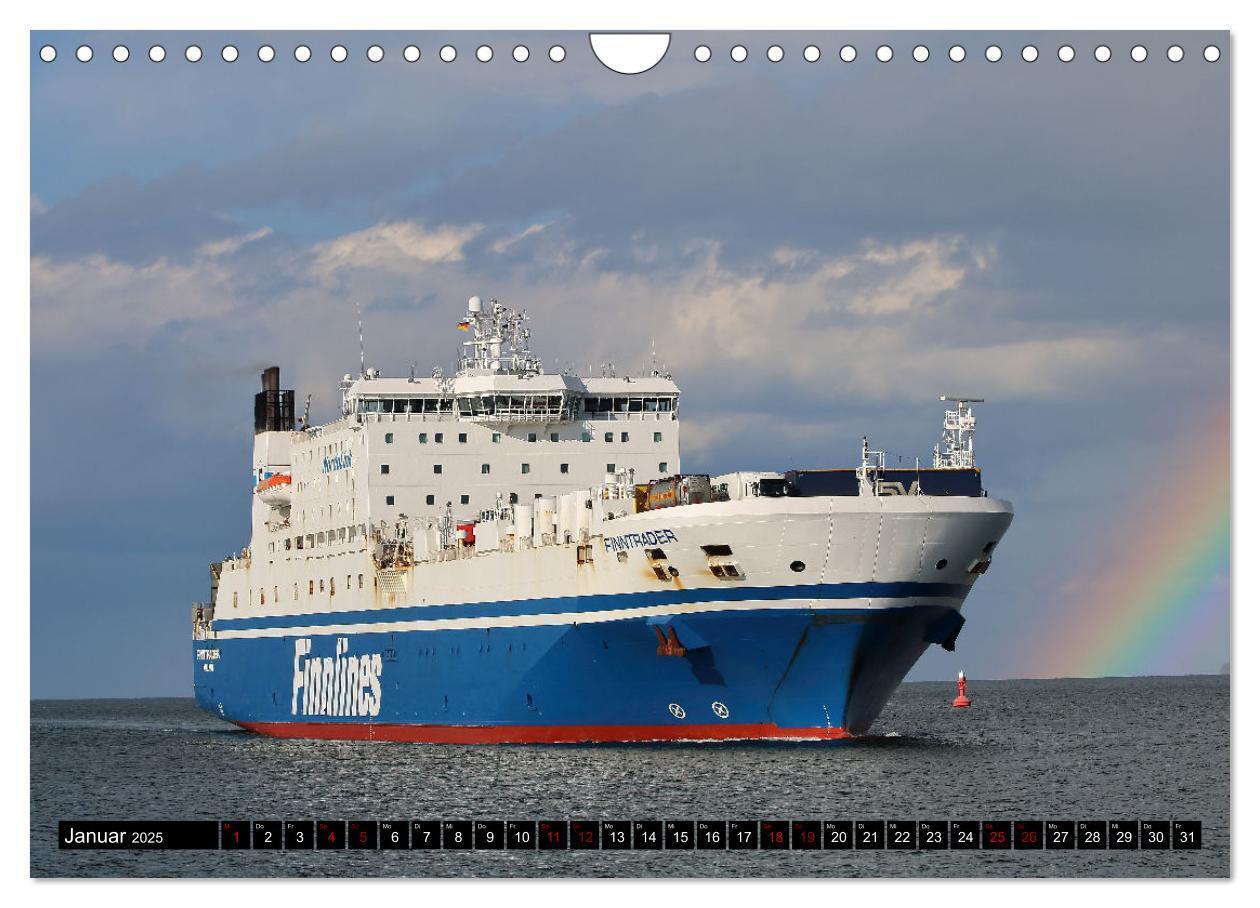 Bild: 9783383983658 | Shipspotting Travemünde (Wandkalender 2025 DIN A4 quer), CALVENDO...