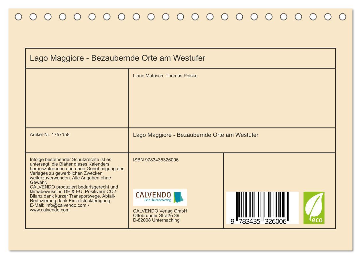 Bild: 9783435326006 | Lago Maggiore - Bezaubernde Orte am Westufer (Tischkalender 2025...