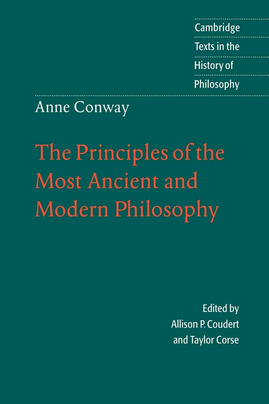 Cover: 9780521479042 | Anne Conway | The Principles of the Most Ancient and Modern Philosophy